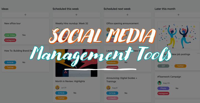 Social Media Management tools