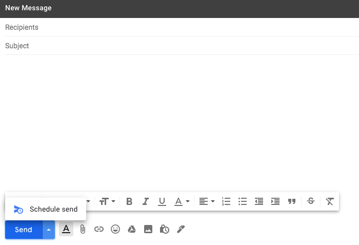 Schedule Send on Gmail