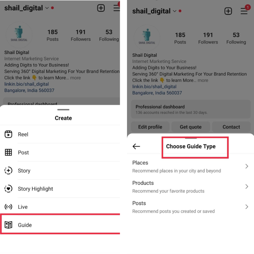 Instagram Guide feature
