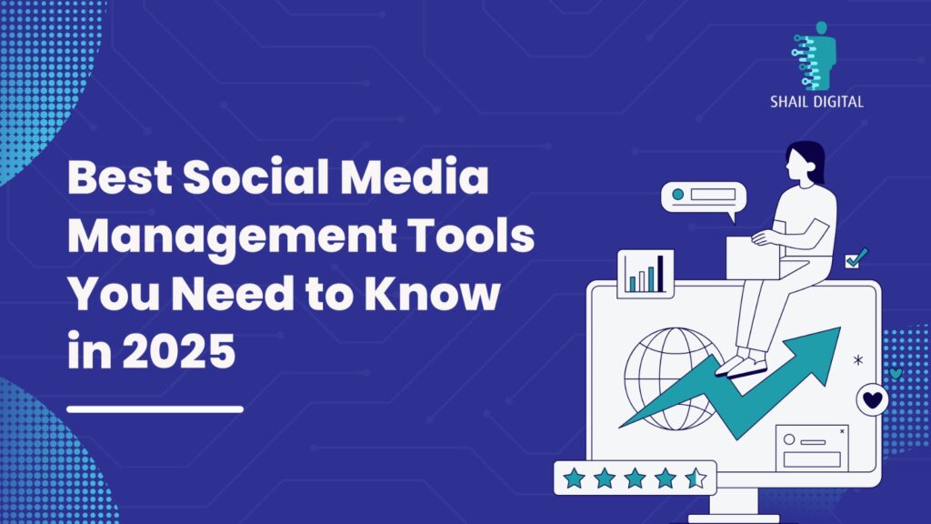 Social media management tools interface with AI analytics for 2025